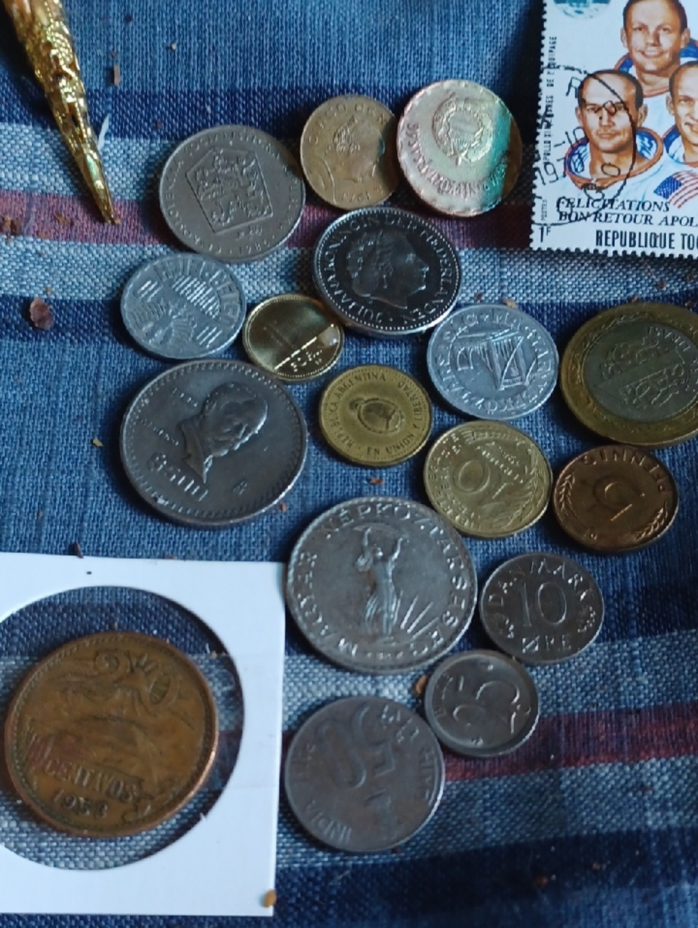 Mixed World Coin Lot - Silver, Gold, Bronze Tones